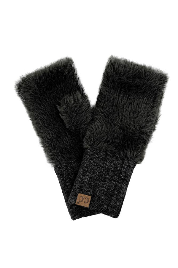C.C Fur Fingerless Glove
