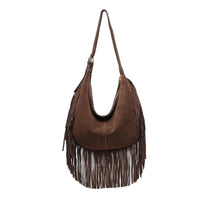Reba Fringe Hobo Handbag
