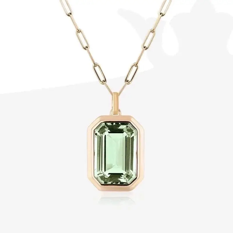Vintage Style Zircon Pendant Necklace