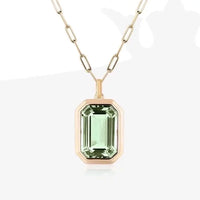Vintage Style Zircon Pendant Necklace