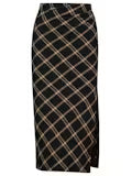 Colette Plaid Ruched Skirt