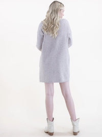 Ribbed Cardigan w/ Front Pockets-Khaki
