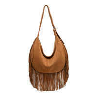 Reba Fringe Hobo Handbag