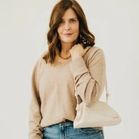 Lacy Woven Frame Crossbody Bag