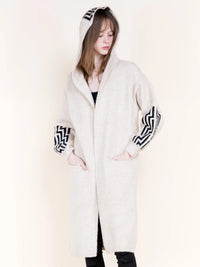 Downtown Tribal Hooded Coatigan