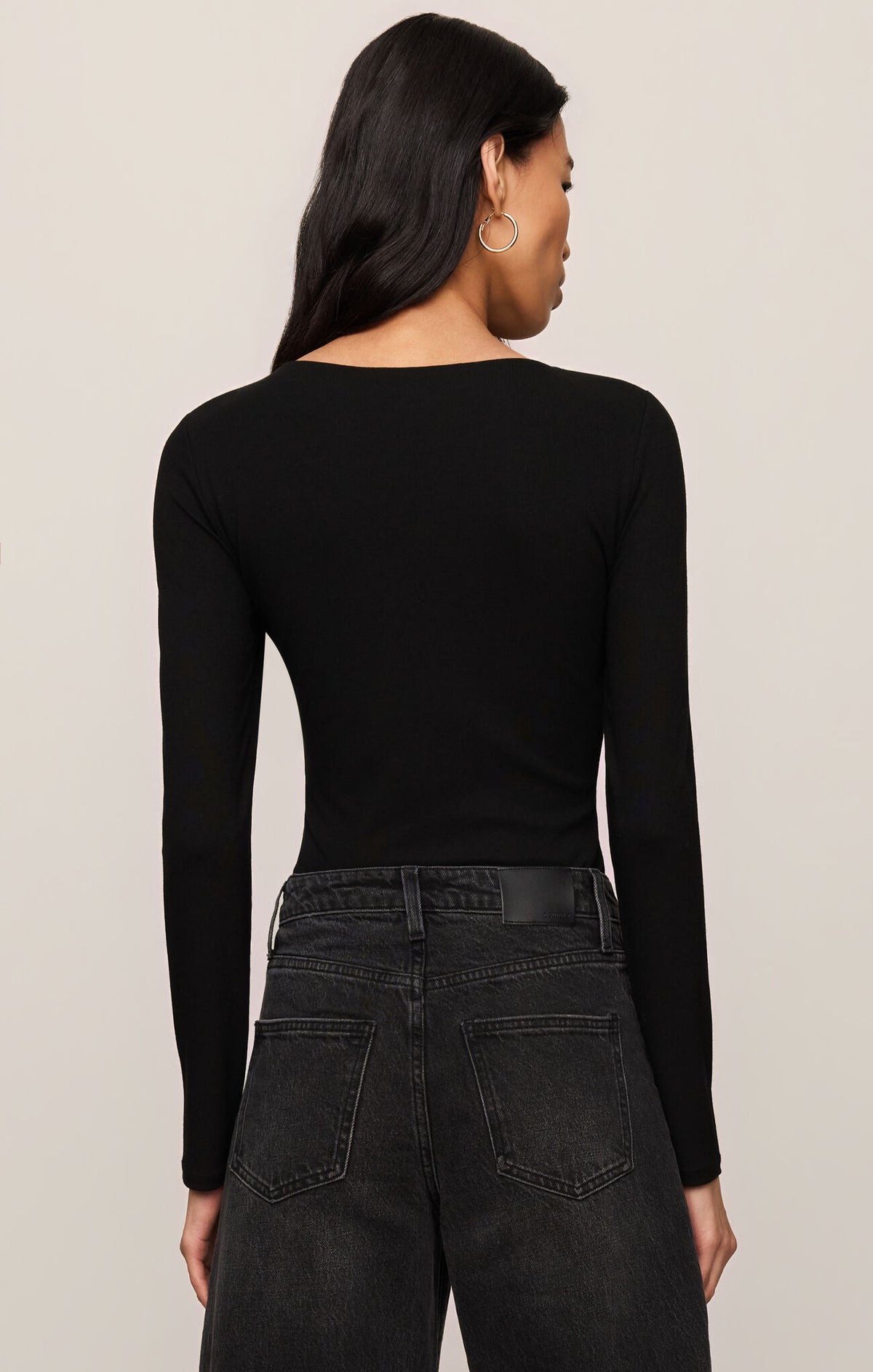 Z Supply Ginger Bodysuit-Black
