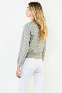 THML Buttoned Front Dog Print Cardigan