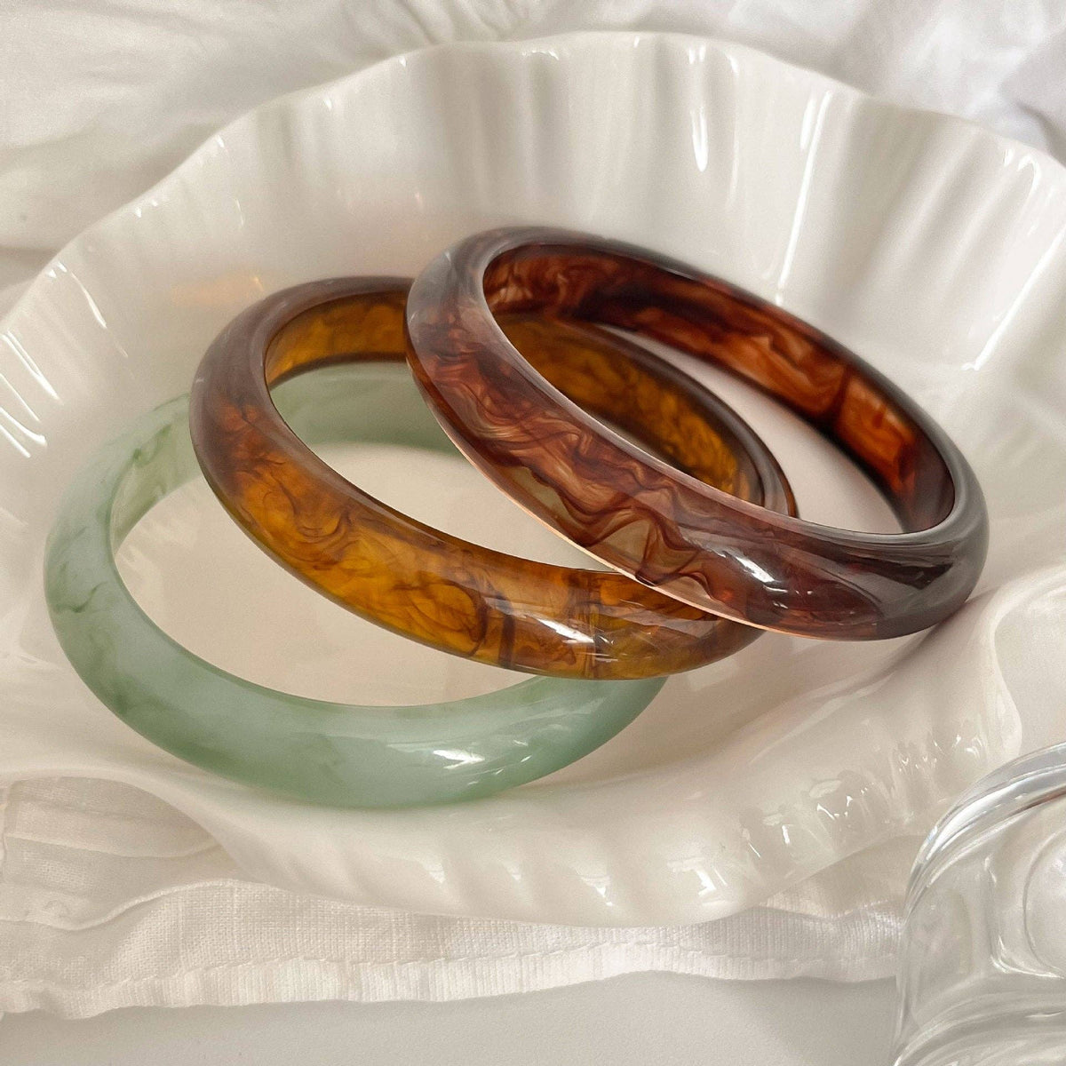 Resin Bangle Bracelet