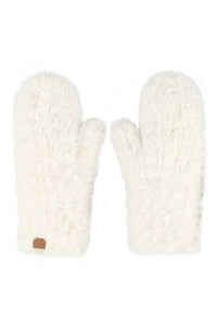 C.C Faux Fur Mittens