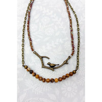 Braelyn Bird Necklace-Jasper