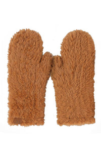 C.C Faux Fur Mittens