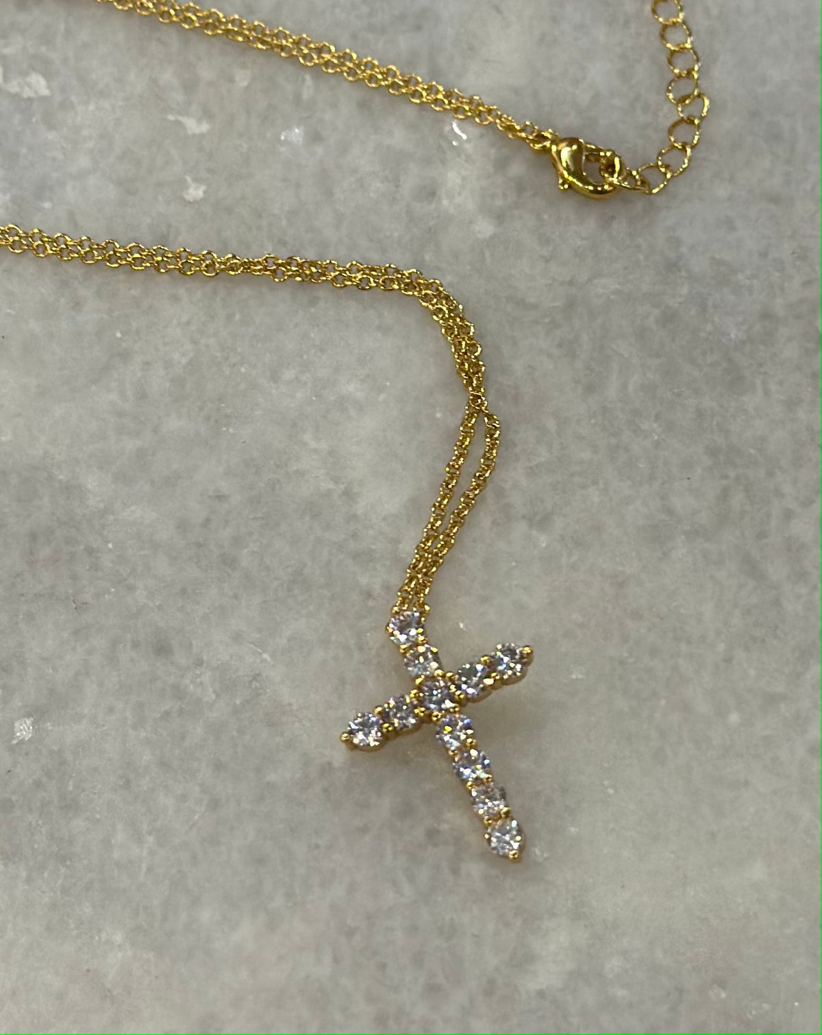 Crystal Cross Necklace