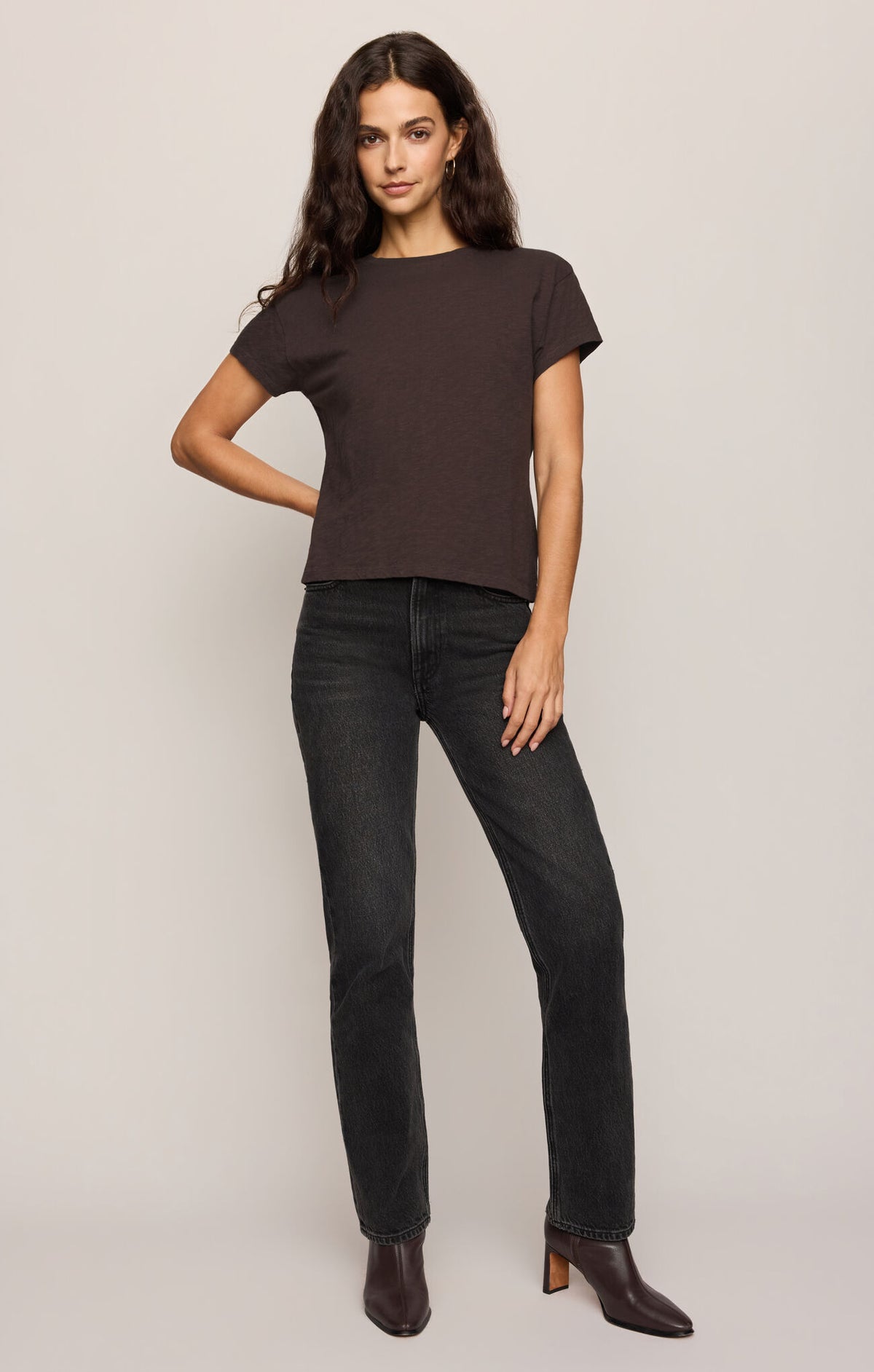 Z Supply Modern Slub Tee-Coco Bean