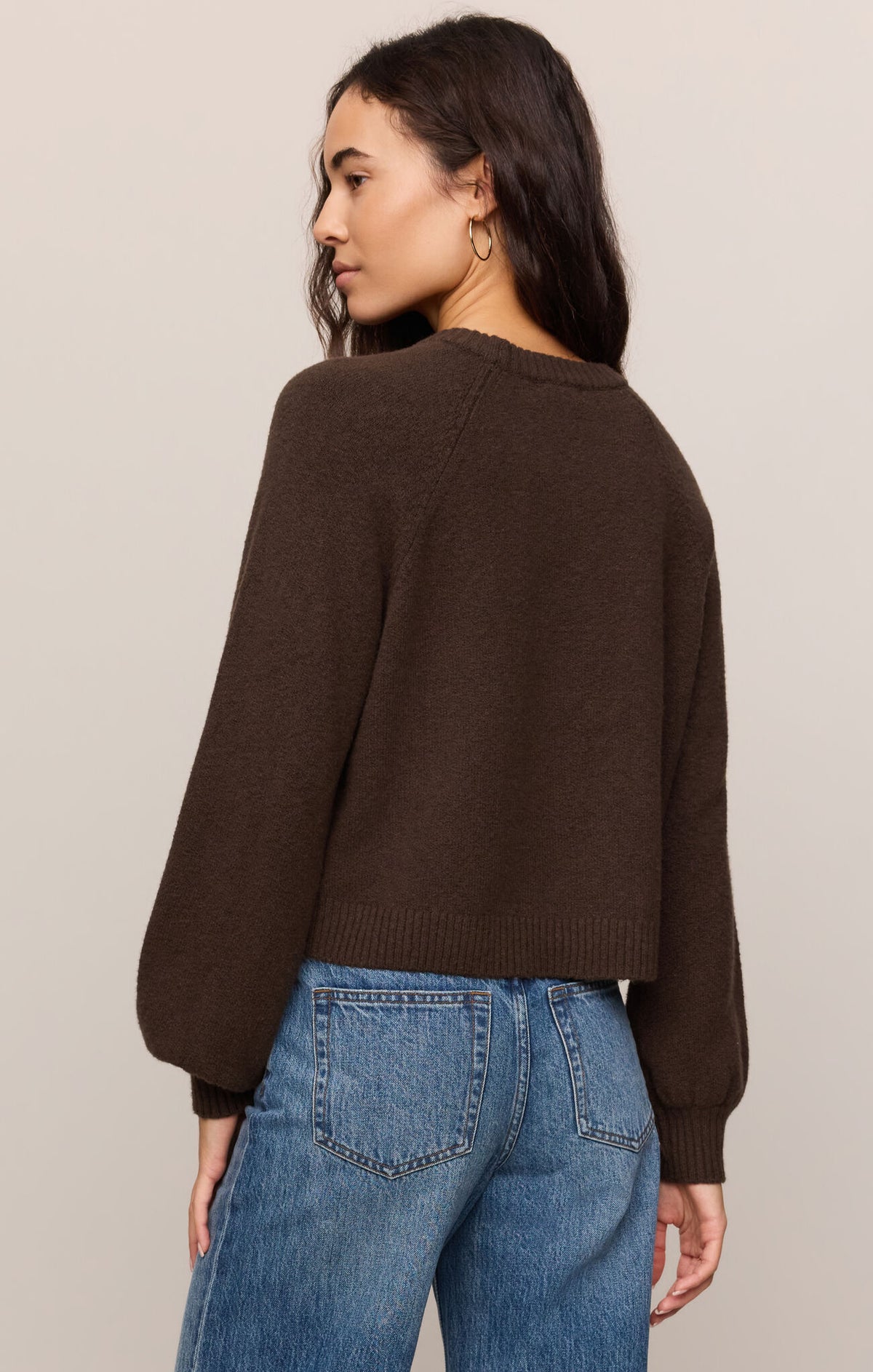 Z Supply Coming Up Sweater-Chocolate