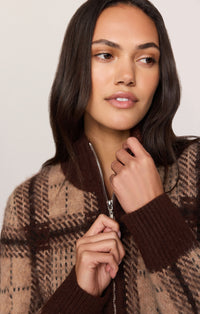 Frostline Plaid Cardigan