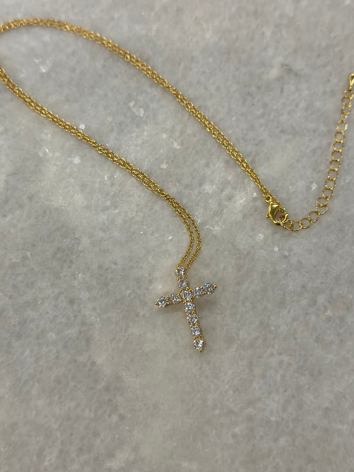 Crystal Cross Necklace