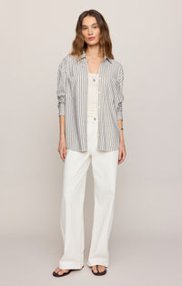 Reese Button Up Stripe Top