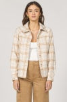 Plaid Button Front Shacket