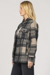 Plaid Button Front Jacket