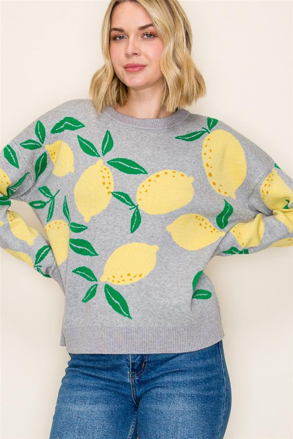 Lemons All Over Sweater