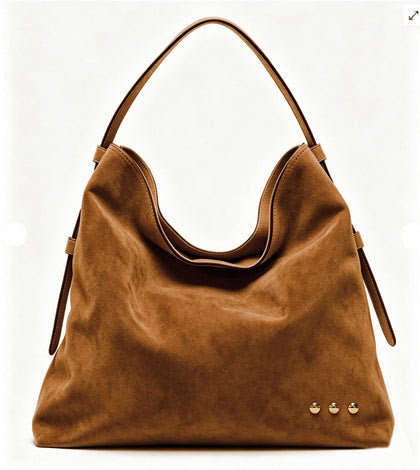 Evie Suede Hobo Shoulder Bag