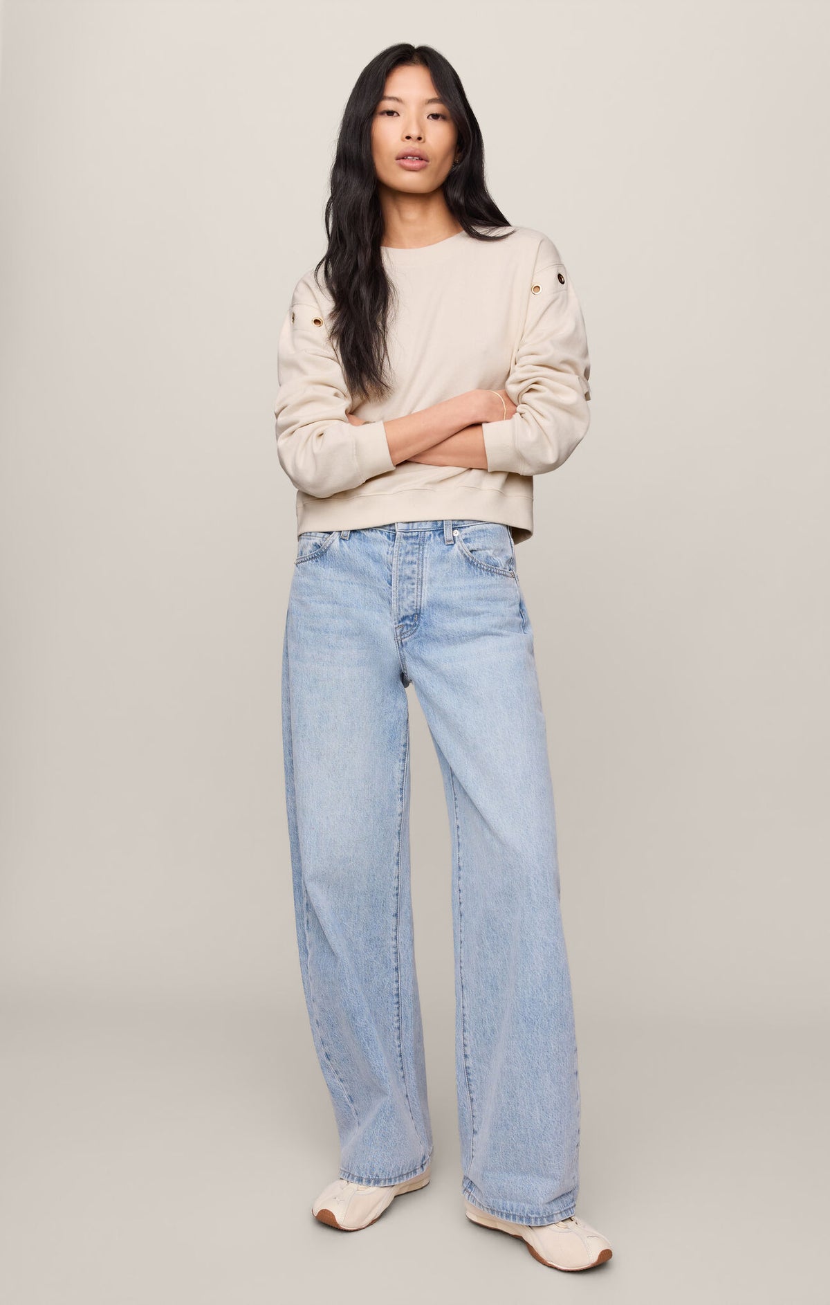 Axel Grommet Sweatshirt-Sandstone