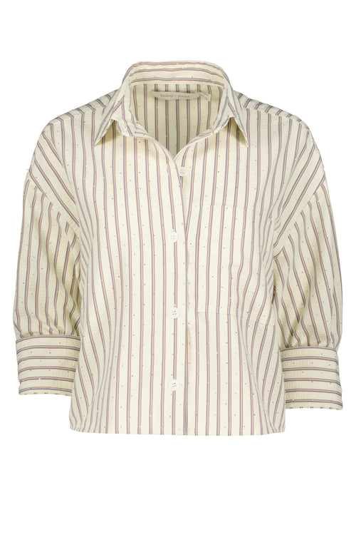 SYDNEY EMB STRIPE TOP