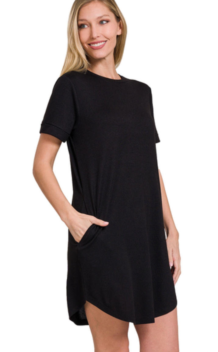 T-Shirt Dress w/Pockets