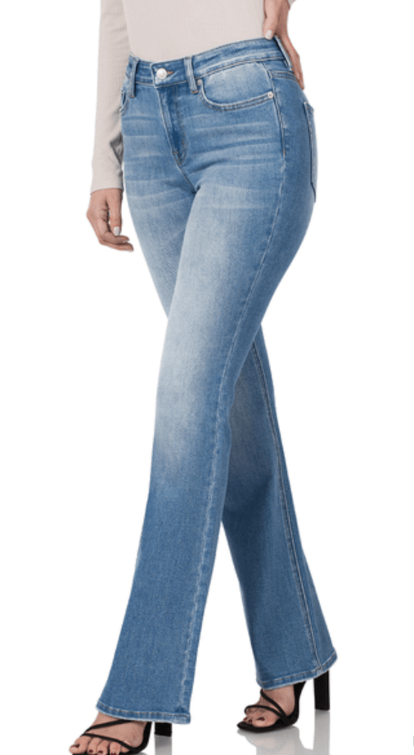 EZ Boot Cut/Flare Denim-Light Wash