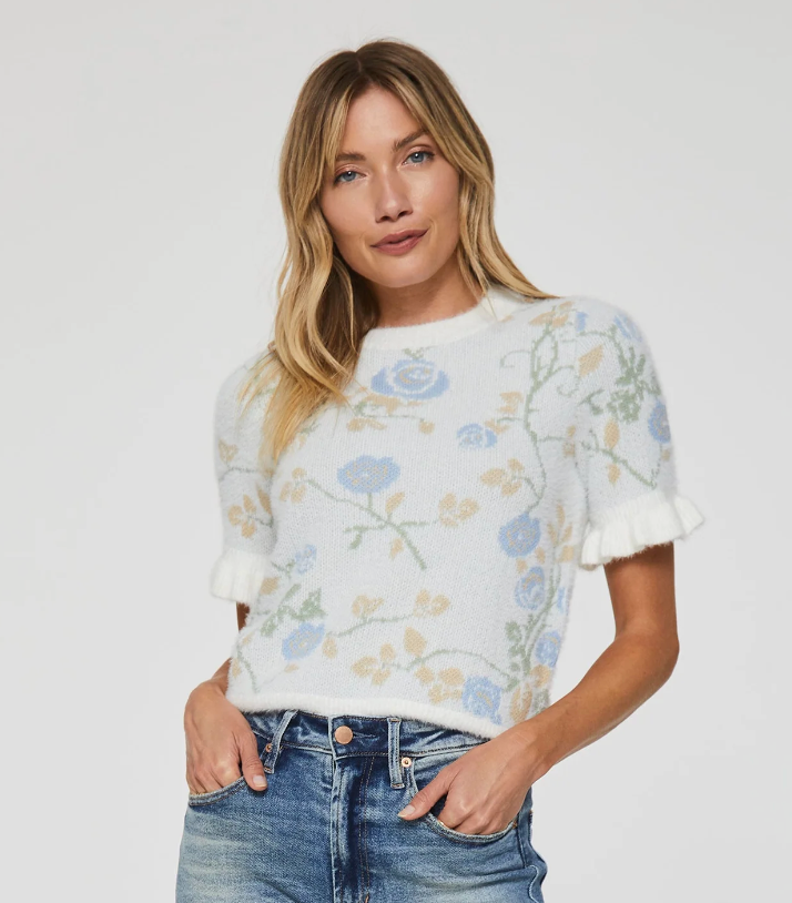 AL Spring Floral SS Sweater