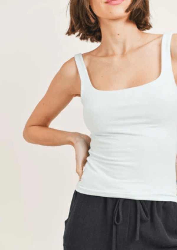 Double Layer Square Neck Tank