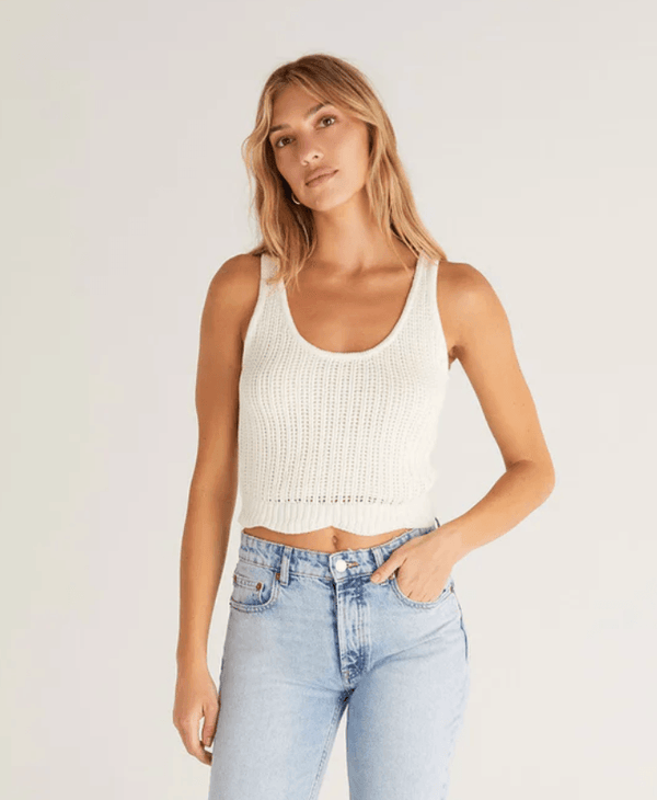Zsup Sweater Tank-Ivory