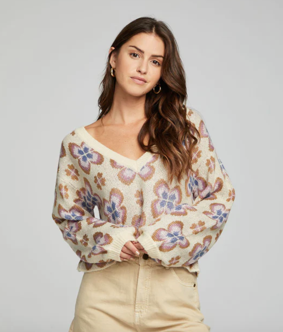 CHA Gardenia Crop Sweater