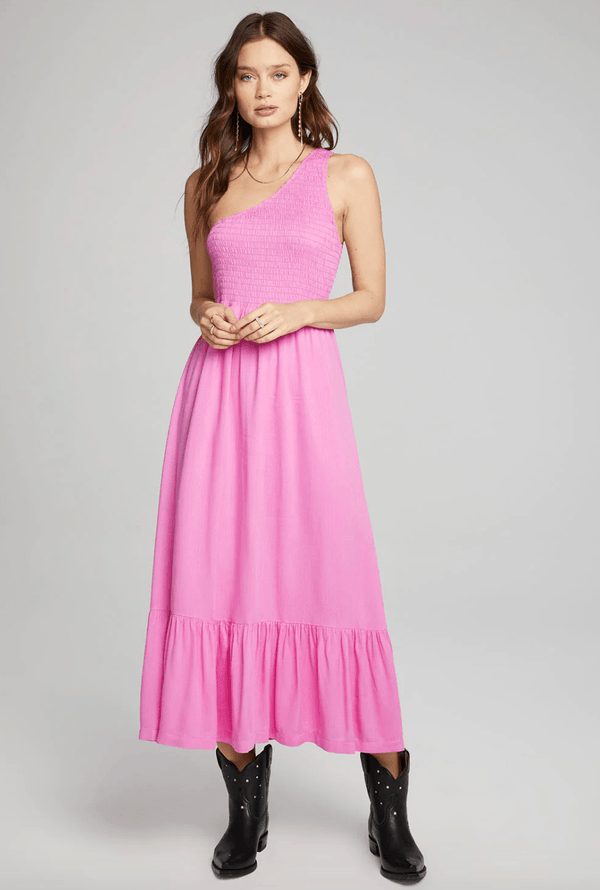 SWL One SHoulder Smocked Maxi