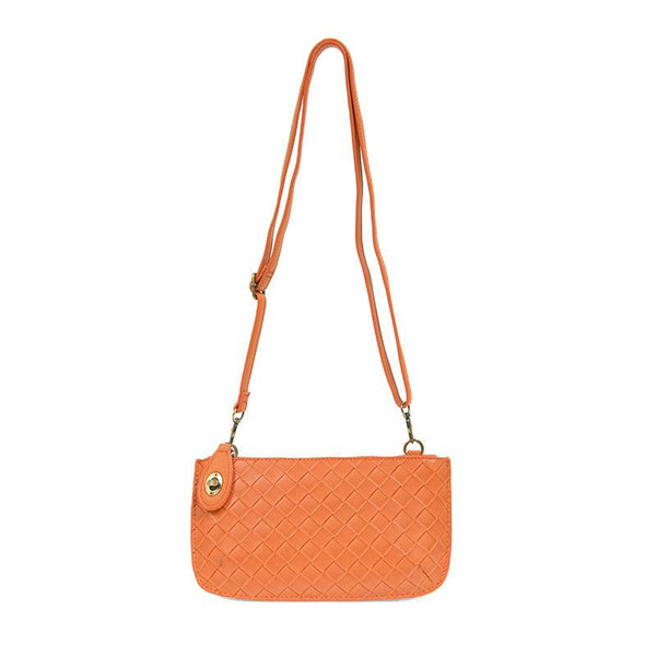 JS Mini Wristlet/Crossbody - Faux Wide Woven